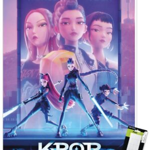 Trends International Netflix KPop Demon Hunters (2025) - One Sheet Wall Poster, 22.4L x 14.7W, Premium Poster & Mount Bundle