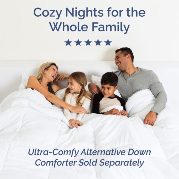 Full Size 4 Piece Sheet Set - Comfy Breathable & Cooling Bed Sheets Set - Hotel Luxury Bedding for Women, Men, Kids, Teens, Boys & Girls - Deep Pockets, Ultra-Soft and Wrinkle Free - Oeko-Tex - White - Image 8
