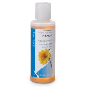 PROVON Antimicrobial Lotion Soap with 0.3% PCMX, Citrus Fragrance, 4 fl oz High Performance Lotion Soap Squeeze Bottles (Case of 48) - 4301-48