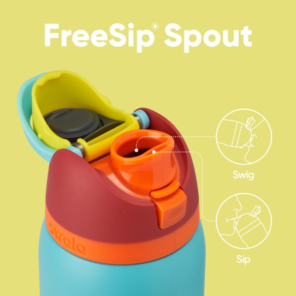 Owala FreeSip Insulated Stainless Steel Water Bottle with Straw, BPA-Free Sports Water Bottle, Great for Travel, 32 Oz, Summer Sweetness - Image 2