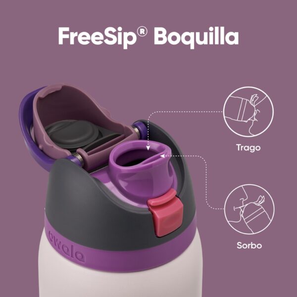 Owala FreeSip Insulated Stainless Steel Water Bottle with Straw for Sports, Travel, and School BPA-Free Sports Water Bottle, 32 oz, Dreamy Field - Image 4
