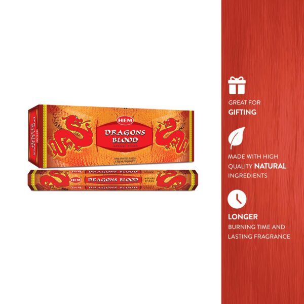 Hem Dragons Blood, Incense, 120 Sticks Box - Image 4