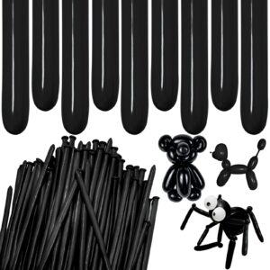 ZBYDNG Black Long Balloons Premium 260 Twisting Balloons Animals Magic for Birthday Kids Wedding Party Supply 100pcs