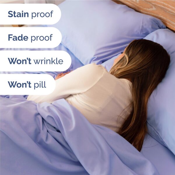 Full Size 4 Piece Sheet Set - Comfy Breathable & Cooling Bed Sheets Set - Hotel Luxury Bedding for Women, Men, Kids, Teens, Boys & Girls - Deep Pockets, Ultra-Soft, Wrinkle Free - Oeko-Tex - Lavender - Image 5