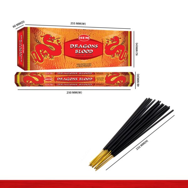 Hem Dragons Blood, Incense, 120 Sticks Box - Image 3