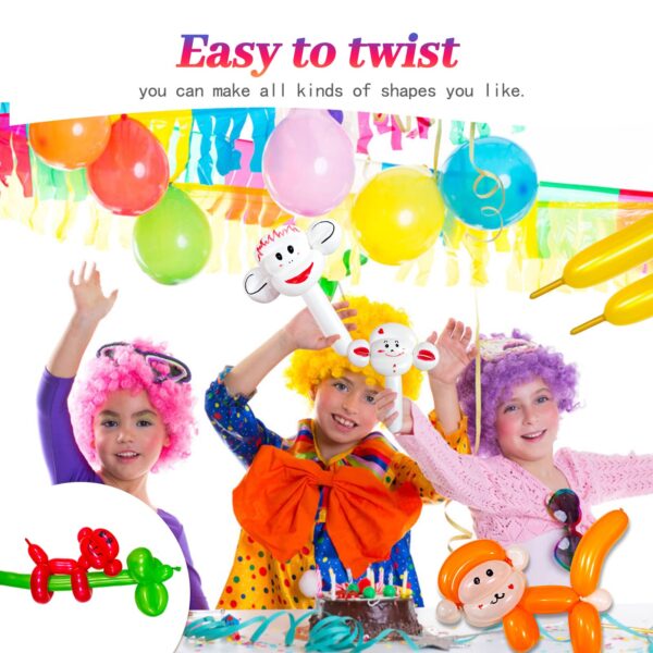 ZBYDNG Blue Long Balloons Premium 260 Twisting Animals Magic Balloons for Birthday Kids Wedding Party Supply 100pcs - Image 6