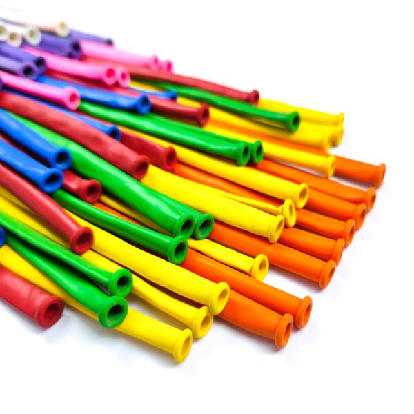 ZBYDNG Yellow 260 Long Skinny Twisting Animal Balloons, Rainbow Balloons for Animal Shapes Carnival Festival Party Supplies 100pcs - Image 6