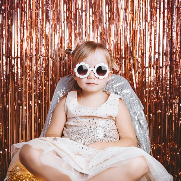 10 Pack Foil Curtain Backdrop Rose Gold Metallic Tinsel Foil Fringe Curtains Photo Booth Props for Birthday Wedding Engagement Baby Shower Bachelorette Christmas Holiday Celebration Party Decorations - Image 3