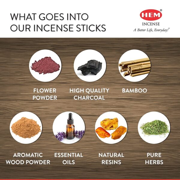 Hem Eucalyptus for Cleansing & Relaxing Incense Sticks - Pack of 6 (20 Sticks Each) - Image 4