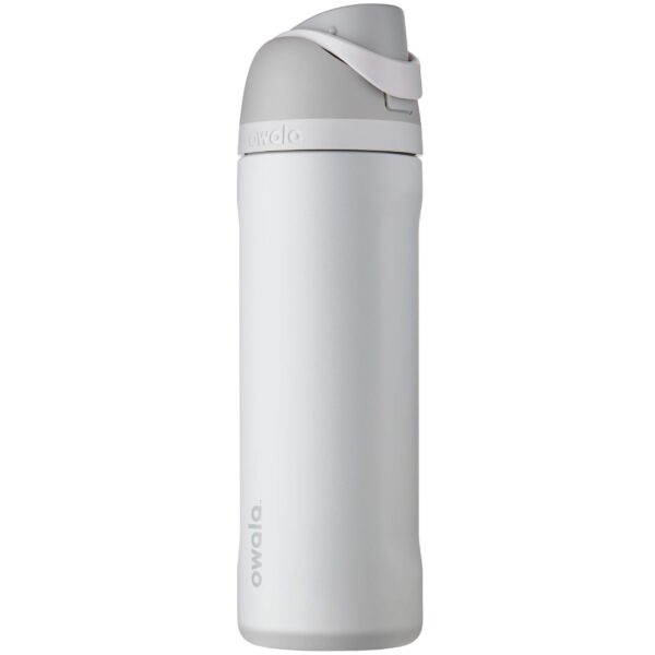 Owala FreeSip Insulated Stainless Steel Water Bottle with Straw, BPA-Free Sports Water Bottle, Great for Travel, 24 Oz, Shy Marshmallow