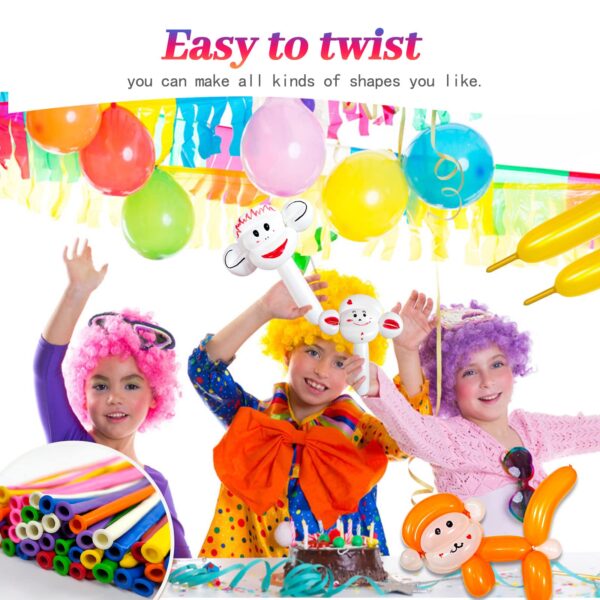 ZBYDNG Black Long Balloons Premium 260 Twisting Balloons Animals Magic for Birthday Kids Wedding Party Supply 100pcs - Image 6
