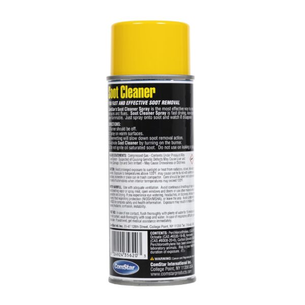 ComStar Soot Cleaner Spray, 16 oz Aerosol, Fast-Drying Non-Flammable Formula, Removes Soot from Furnaces, Flues & Heating Units, Safe on Metals & Alloys, Cuts Cleaning Time (35-620) - Image 2