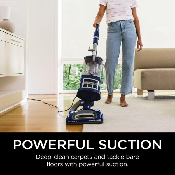 Shark Upright Vacuum, Navigator Lift-Away Deluxe with Large Dust Cup Capacity, HEPA Filter, Swivel Steering, Upholstery Tool & Crevice Tool, Blue, NV360 - Image 7