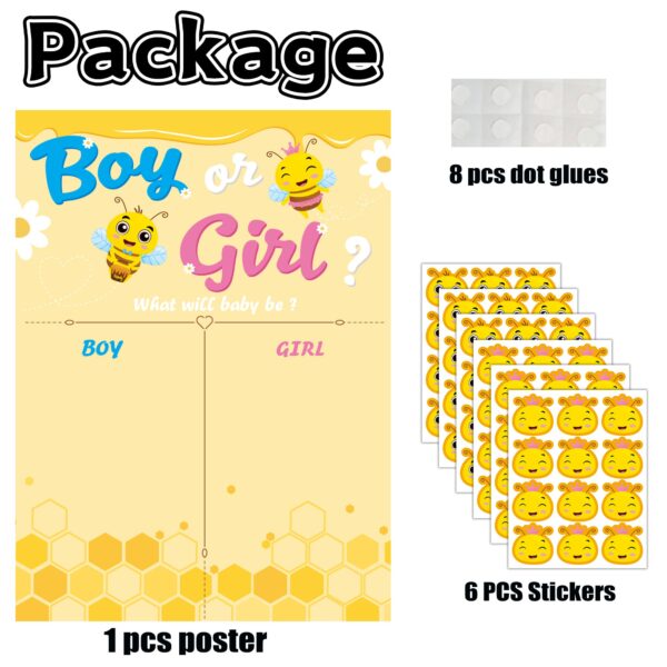 MISS FANTASY What Will It Bee Gender Reveal Decorations - Voting Gender Reveal Games Ideas Gender Reveal Decorations, Baby Gender Reveal Decorations Boy or Girl Gender Reveal Party Decor Supplies - Image 4