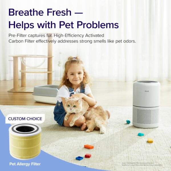 LEVOIT Air Purifier for Home Allergies Pets Hair 1095 ft2 Core300-P and Desktop HEPA Air Purifier for Bedroom 161 ft2 1 Pack - Image 4
