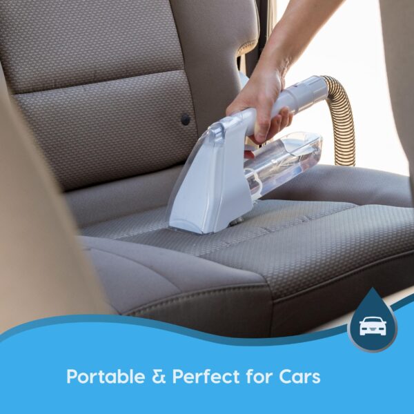 IRIS USA Carpet Spot Cleaner Machine with Auto Spray for Low Pile Carpets, Couch, Sofa, Upholstery, Car Detailing,Shallow Berber Rug, Lightweight Portable Chemical-Free Stain Remover 500mL Water Tank - Image 8