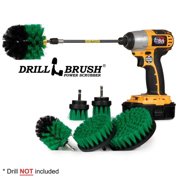 Kitchen Cleaning Supplies - Household Scrubber Set - Kitchen Cleaner Brushes - Oven Scrubbing Tools - Household Cleaning Supplies - Pan and Pot Scrub Brush for Home - Drill Brush Kit to Clean Fridge - Image 4