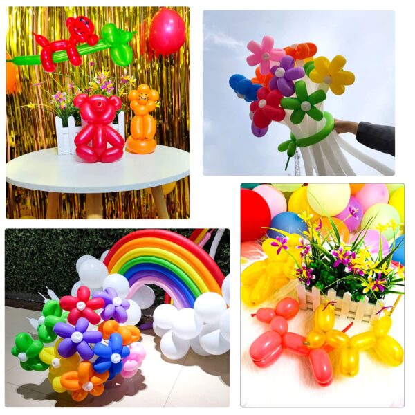 ZBYDNG Blue Long Balloons Premium 260 Twisting Animals Magic Balloons for Birthday Kids Wedding Party Supply 100pcs - Image 8