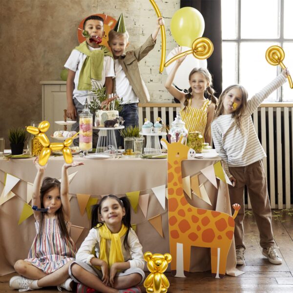 ZBYDNG Metallic Gold Long Balloons Premium 260 Twisting Animals Magic Balloons for Birthday Kids Wedding Party Supply 100pcs - Image 7