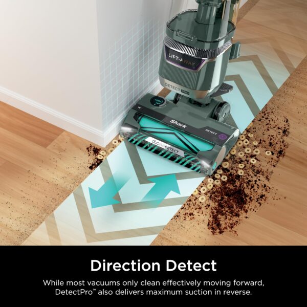 Shark Detect Pro Lift-Away ADV Bagless Upright Vacuum with DuoClean Detect, HEPA Filter, Anti-Allergen, Powerful Suction, and Odor Neutralizer Technology, Evergreen, LA802 - Image 5