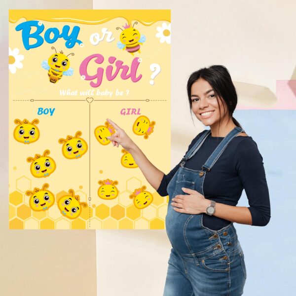 MISS FANTASY What Will It Bee Gender Reveal Decorations - Voting Gender Reveal Games Ideas Gender Reveal Decorations, Baby Gender Reveal Decorations Boy or Girl Gender Reveal Party Decor Supplies - Image 7