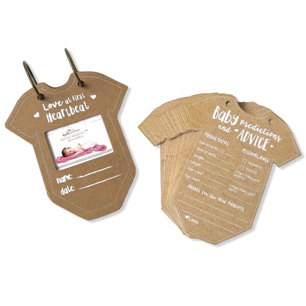 Onesie Baby Prediction Card Book Keepsake, By Kate Aspen Advice Cards, Best Wishes, Boho Baby Shower Decoration, Gender Neutral Baby Shower Game & Party Activity - Image 8