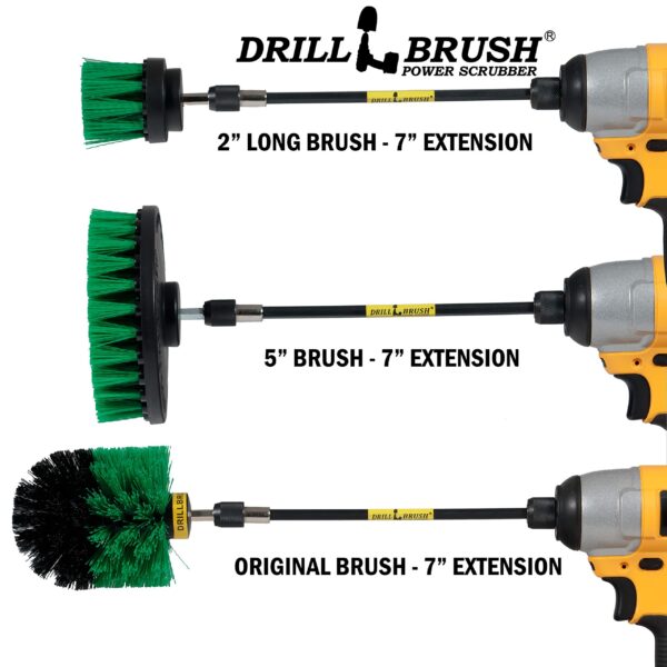 Kitchen Cleaning Supplies - Household Scrubber Set - Kitchen Cleaner Brushes - Oven Scrubbing Tools - Household Cleaning Supplies - Pan and Pot Scrub Brush for Home - Drill Brush Kit to Clean Fridge - Image 9