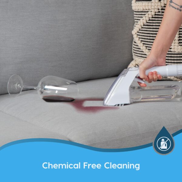IRIS USA Carpet Spot Cleaner Machine with Auto Spray for Low Pile Carpets, Couch, Sofa, Upholstery, Car Detailing,Shallow Berber Rug, Lightweight Portable Chemical-Free Stain Remover 500mL Water Tank - Image 6