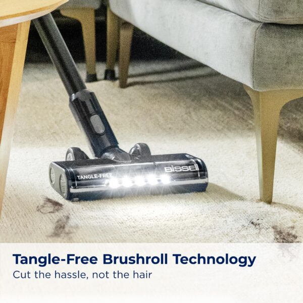 Bissell CleanView XR 200W Lightweight Cordless Vacuum w/Removable Battery, 35-min runtime, Tangle-Free Brush Roll, LED Lights, XL Tank, Dusting & Crevice Tool, Wall Mount, 3789U - Image 5