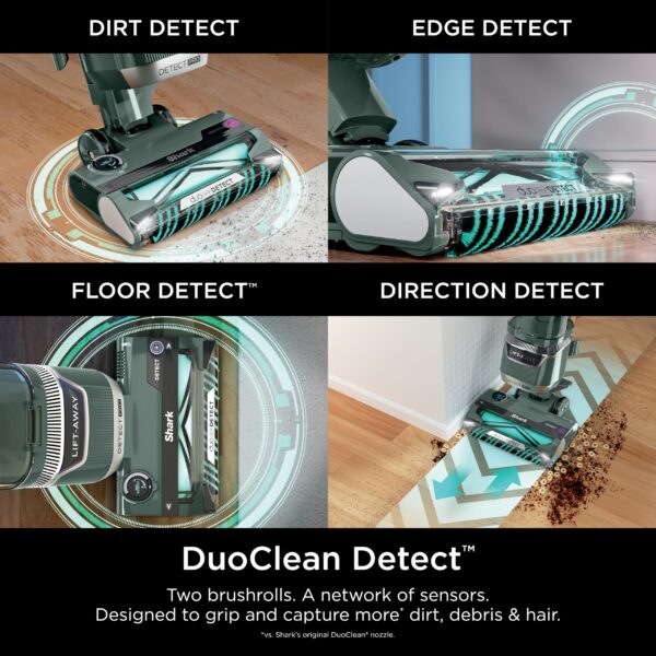 Shark Detect Pro Lift-Away ADV Bagless Upright Vacuum with DuoClean Detect, HEPA Filter, Anti-Allergen, Powerful Suction, and Odor Neutralizer Technology, Evergreen, LA802 - Image 4