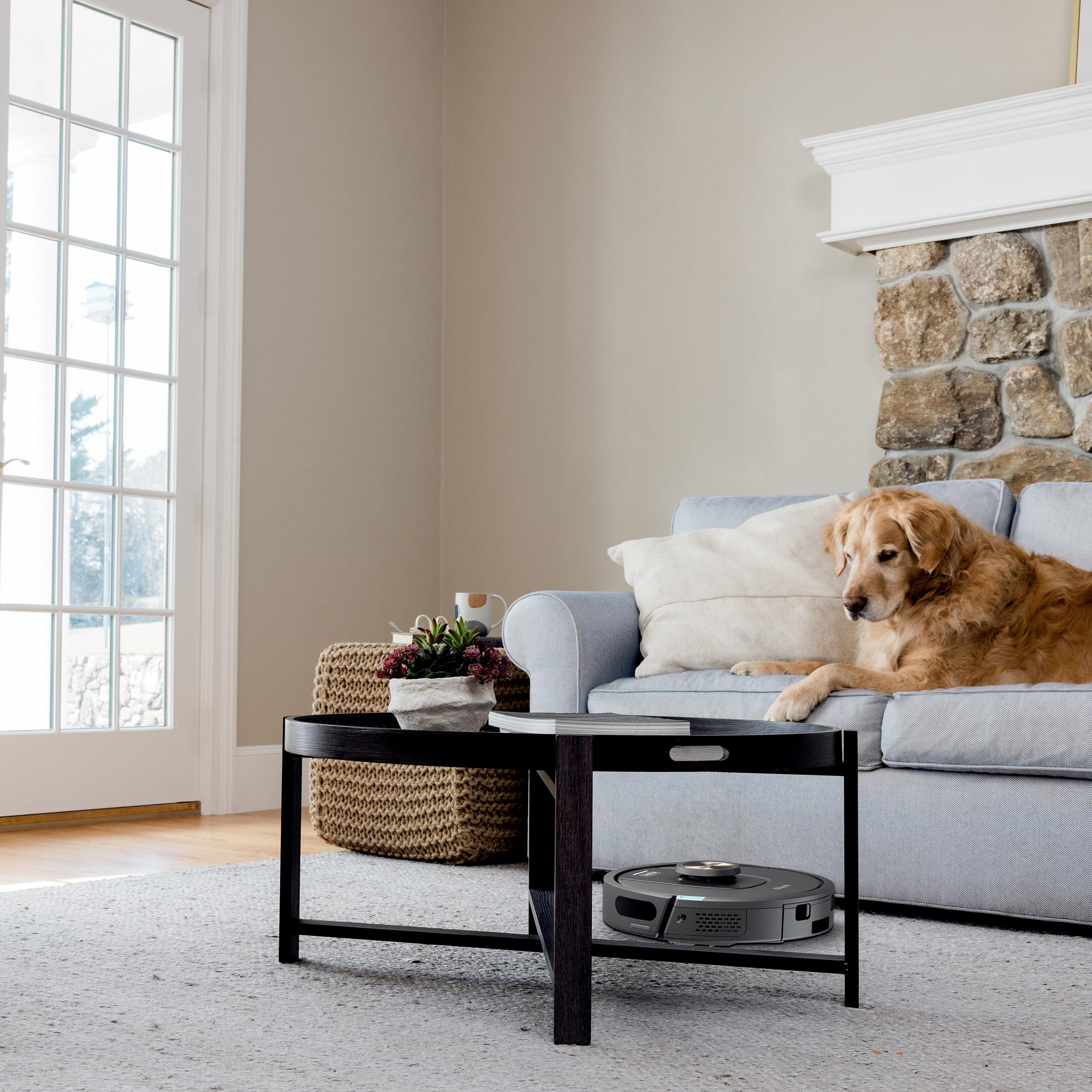 Shark UR2360S Ultra Robot Vacuum, with Matrix Clean, Precision Mapping, 30-Day Capacity HEPA Bagless Self Empty Base, Self-Cleaning Brushroll Perfect for Pet Hair, WiFi, Black (Renewed) - Image 6