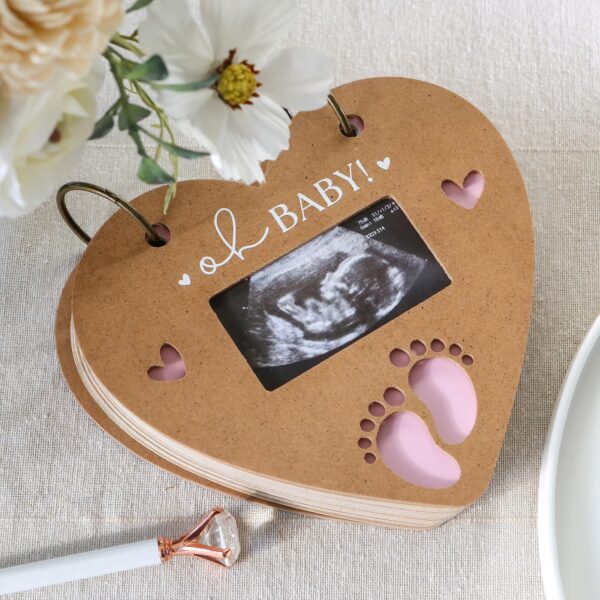 Heart Shaped Baby Shower Prediction Card Book Keepsake, By Kate Aspen Advice Cards, Best Wishes, Baby Shower Decoration, Gender Neutral Baby Shower Game & Party Activity - Image 2