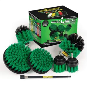 Kitchen Cleaning Supplies - Household Scrubber Set - Kitchen Cleaner Brushes - Oven Scrubbing Tools - Household Cleaning Supplies - Pan and Pot Scrub Brush for Home - Drill Brush Kit to Clean Fridge