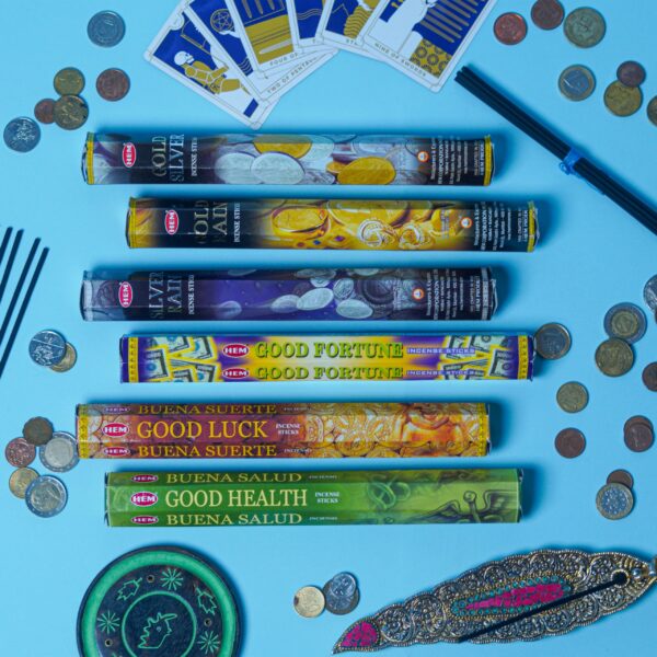 HEM Fortune Series Premium Incense Stick | Gold Rain, Gold Silver, Good Fortune, Good Healt, Good Luck and Silver Rain | Ideal for Aromatic Pooja Rooms | Pack of 120 Sticks - Image 3