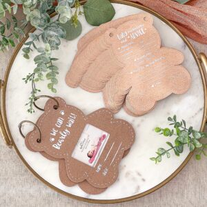 Kate Aspen Teddy Bear Advice Cards and Baby Predictions For Baby Shower Games - We Can Bearly Wait Baby Shower Decorations - Gender Reveal Games, Party Activity And Keepsake For Parents-to-be